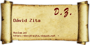 Dávid Zita névjegykártya